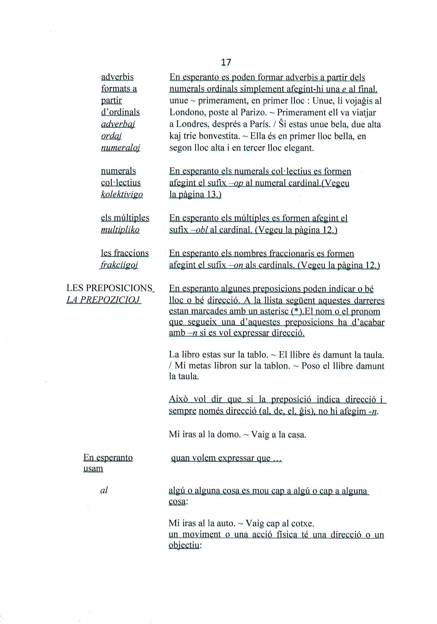 bildo katalana les preposicions